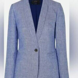 Size 20 Linen JCrew Blazer in Blue. Perfect for Summer